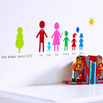Personalised Family Wall Sticker Portrait