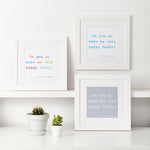 Personalised My Special Message To Dad Print
