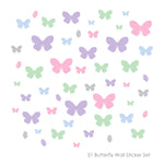 51 Butterfly Wall Sticker Pack