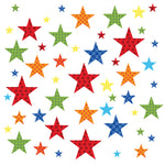 Star Wall Stickers Bright Harlequin Patterned
