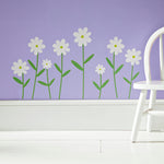 Flower Wall Stickers White