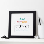 Personalised Dad You Are Awesome Print Green