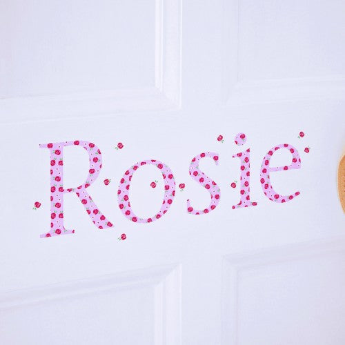 Personalised Wall Letter Stickers Rose