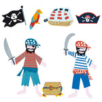 Personalised Wall Letter Stickers Pirate